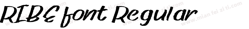 RIBEfont Regular字体转换